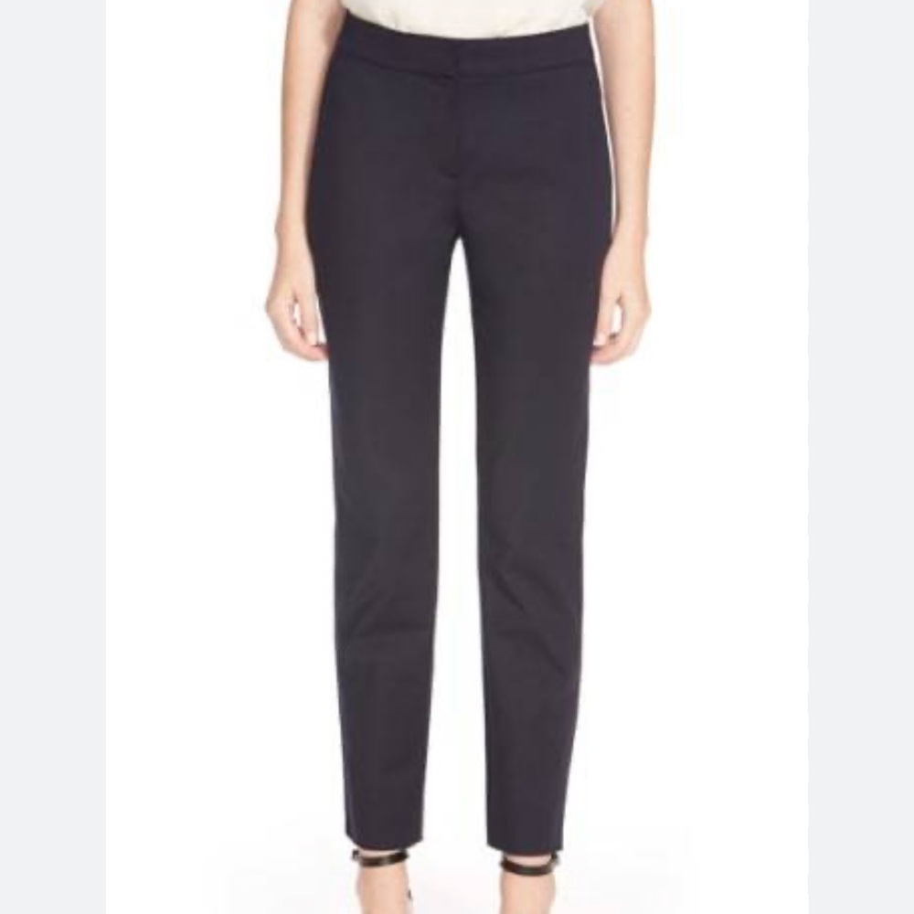 St. John Emma Navy Crepe Pants Size 10